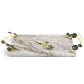 Monet's Garden Golden Sunset Large Cheese Board with Knife - RSVP Style